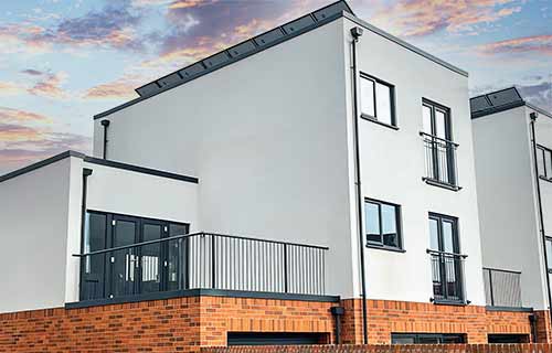 P and F Cladding - Corby - apartment block