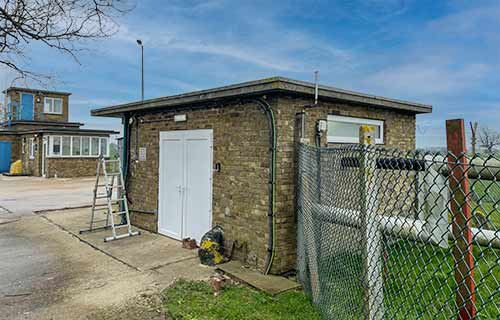 P and F Cladding - Shoeburyness: corrugated aluminium roof